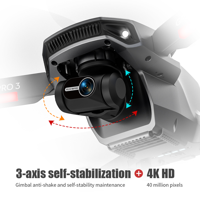 L106 Pro 3 Drone 5G WIFI FPV D - Drone Gimbal 2 Axis avaliação e preço