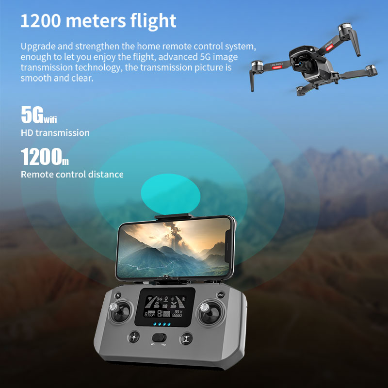 L106 Pro 3 Drone 5G WIFI FPV D - Drone Gimbal 2 Axis avaliação e preço